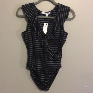 NWT Cupcakes and Cashmere wrap style bodysuit